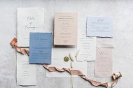 Handmade paper for a rustic feel