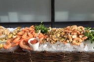 Decadent seafood display 
