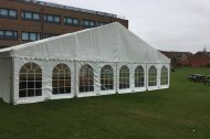 12m x 12m curved roof marquee for a private school in London