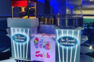 LED candy floss and popcorn stand