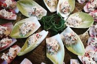 Crab salad canape