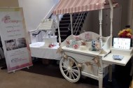 Display at a wedding fayre at Rodbaston Hall in Staffordshire