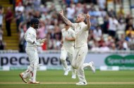 Ben Stokes celebrates another wicket