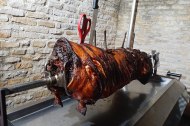 A Rotisserie Hog, Ready To Roast