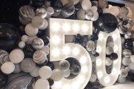 Giant light up numbers for birthdays!