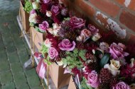Beautiful autumnal colours fab choice from the fab happy couple 