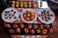 Some of our fabulous sweet canapes