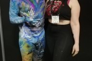 Glitter Brush Face Painting