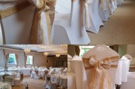 Hessian and lace sash for that natural look