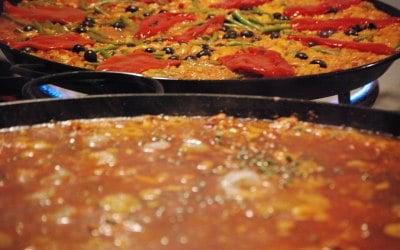 Up to three dishes per event.