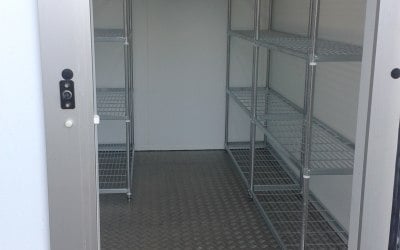 Shelving inside trailer Go 3
