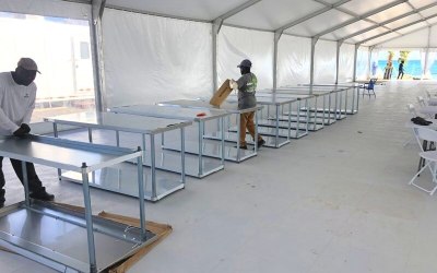 Catering tent flooring