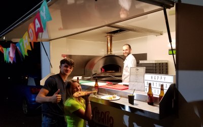 White pizza van!
