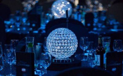 Crystal Globe Table Centre