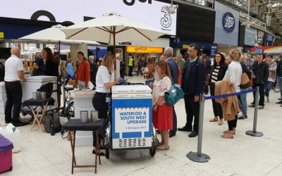 Corporate branding, Helping Network Rail whilst engineering works take place 