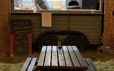 Set up at a festival 