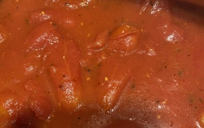 We make our own pizza sauce