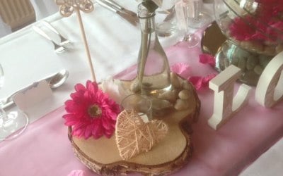 Wood Slice Centrepiece