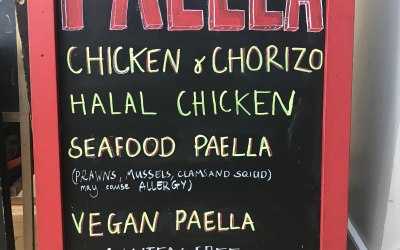 Menu for Hertford University Award ceremony