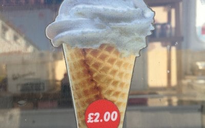 Waffle with flake