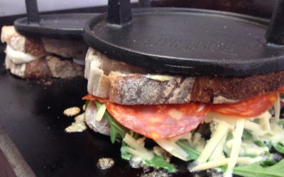 The Meltador(chorizo, gruyere, cheddar and rocket in sourdough)