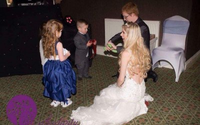 Balloon modelling for a wedding
