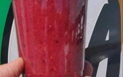 Frozen fruit smoothies, all natural ingredients