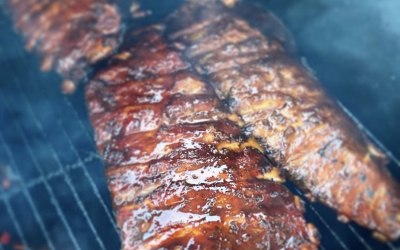 Cider and honey glazed Pork Ribs