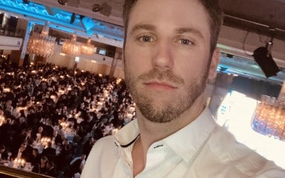Me at a corporate show in London