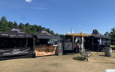 Our setup at a larger function