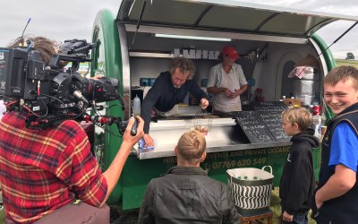 Country file filming at the Manifold Valley show 