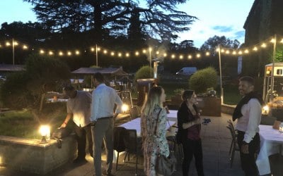 Informal pre wedding dinner and drinks 