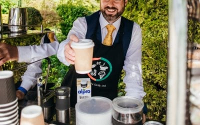 Happy friendly barista