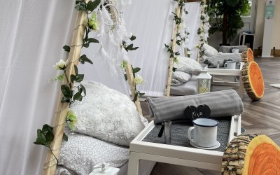 White Campers wedding 