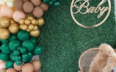 Gender reveal set up