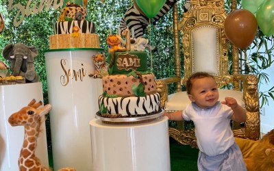 Jungle themed 1st birthday 