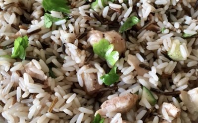 Wild rice and chicken salad