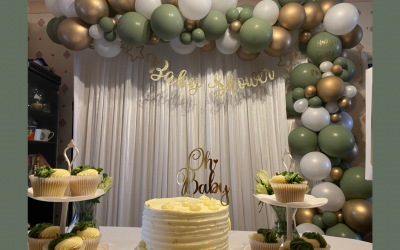 Baby shower set up