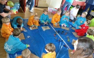 Getting creative with clay!