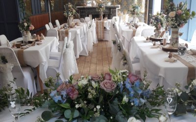 We have hundreds of centrepieces available for hire