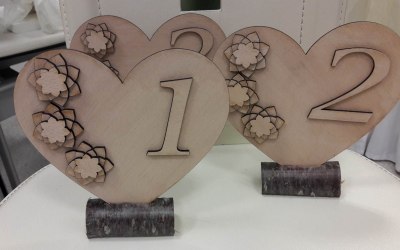 We can engrave and lazer cut onto card and mdf