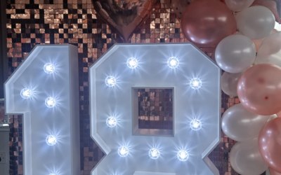LED Numbers & Backdrops