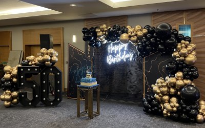 Black & Gold birthday display