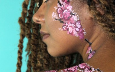 Face and Body paint. Cherry Blossom.