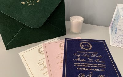 Velvet stationery - feels so good!