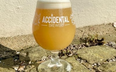 An Accidental beer served fresh.