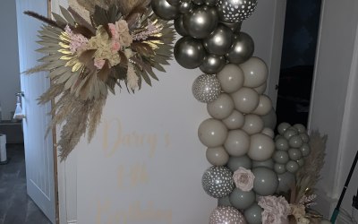 Birthday backdrop 