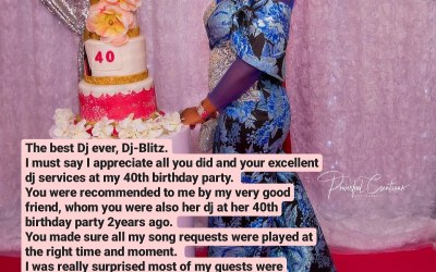 Feedback from a 40th birthday party