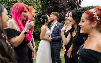 Fun with the Bridal party