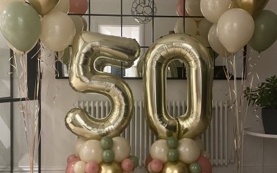 Balloon Number Stacks/Bouquets